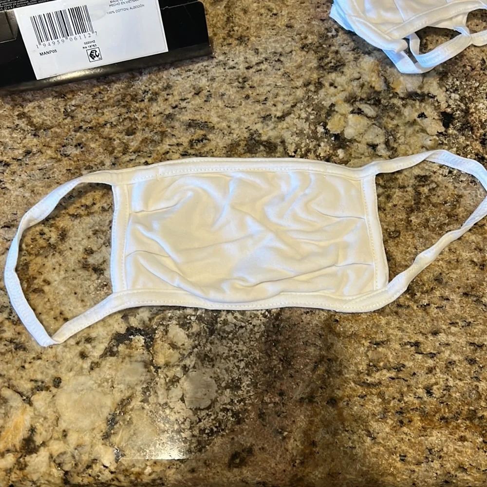3 UNUSED cotton face masks